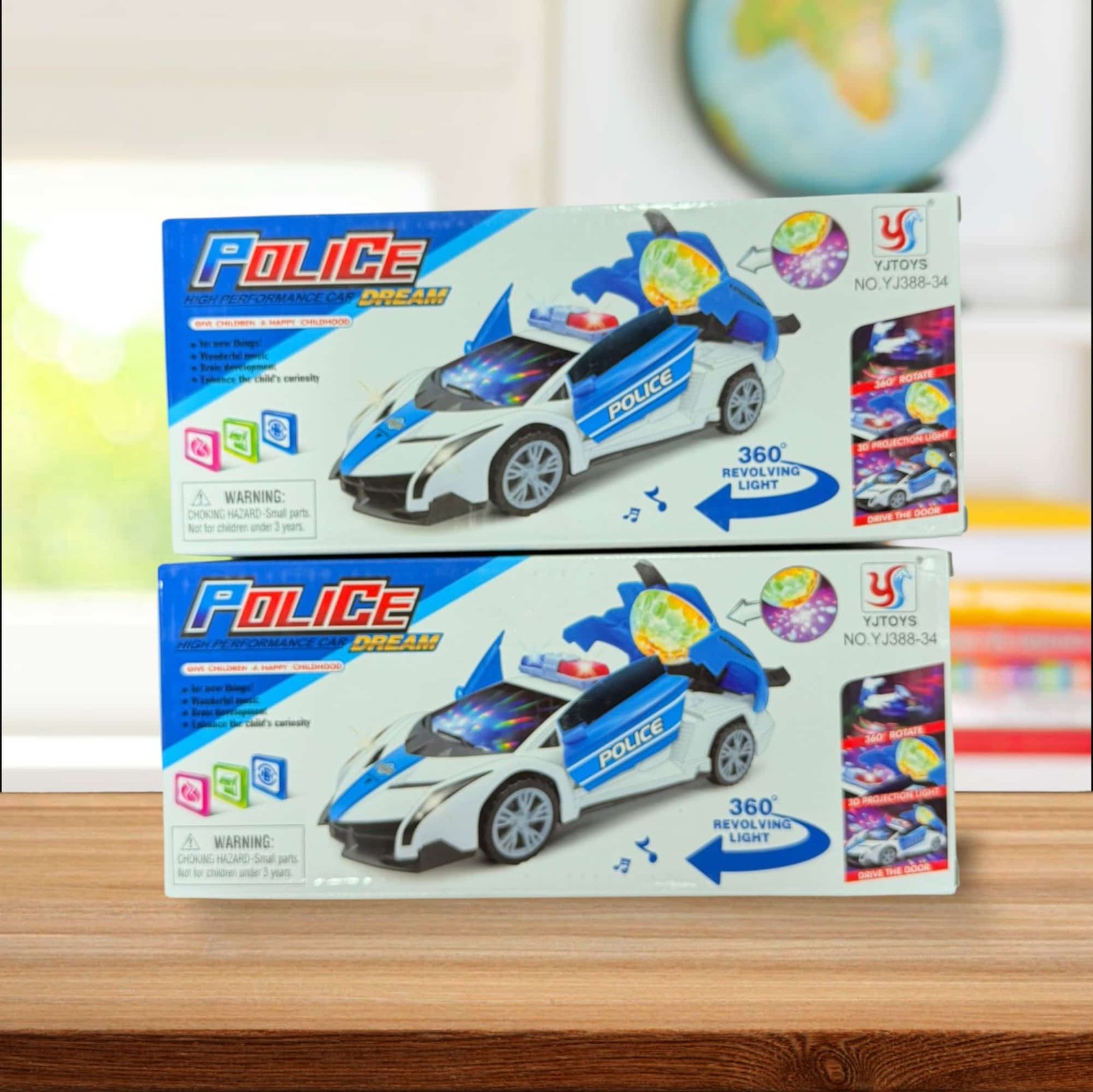 سيارة بوليس باتري صوت وليت